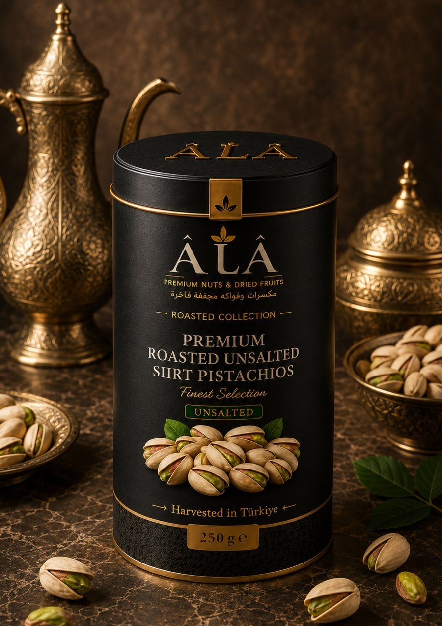 Unsalted Siirt Pistachios, Gift Tin